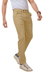 Load image into Gallery viewer, Men's Slim Fit Cargo Trousers | Stretchable Formal Men Trousers | Stylish Slim Fit Trouser for Men | Polycotton Knitted Fabric Pant for Man