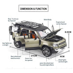 Load image into Gallery viewer, Range Rover Defender 1:32 Scale Model Car Exclusive Alloy Metal Pull Back Die-cast Car Metal Pullback Toy car with Openable Doors & Light Music Best Gifts Toys Kids【Colors as Per Stock】