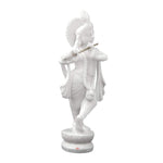 Load image into Gallery viewer, Handicrafts Paradise Resin Standing Krishna Idol (6.4 cm x 3.8 cm x 14.6 cm) (WM15053_white)