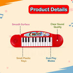 Load image into Gallery viewer, Gooyo GY3716 Battery Operated Multi-Functional Portable Organ/Piano/Keyboard Musical Toy for Kids/Babies/Girls/Boys/Gifts | Red Color, Power Source: 2xAA Battery (Not Included)