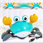 Load image into Gallery viewer, Wembley Rechargeable Crawling Crab Baby Toys for 6 to 12 Months with Light & Sound | Sensory Interactive Moving Musical Tummy Time Activity for Babies & Toddlers | Birthday Gift for Kids Electric Toy