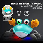 Load image into Gallery viewer, Wembley Rechargeable Crawling Crab Baby Toys for 6 to 12 Months with Light & Sound | Sensory Interactive Moving Musical Tummy Time Activity for Babies & Toddlers | Birthday Gift for Kids Electric Toy