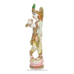 Load image into Gallery viewer, Handicrafts Paradise Culture Marble Hand Painted Krishna Intricately Carved Showpiece for Home Décor and Puja - 6 inch
