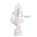 Load image into Gallery viewer, Handicrafts Paradise Resin Standing Krishna Idol (6.4 cm x 3.8 cm x 14.6 cm) (WM15053_white)