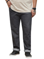Load image into Gallery viewer, JOHN PRIDE Plus Size Men's Stretchable Mid-Rise Comfort Fit Clean Look Cotton Jeans for Men