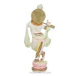 Load image into Gallery viewer, Handicrafts Paradise Culture Marble Hand Painted Krishna Intricately Carved Showpiece for Home Décor and Puja - 6 inch