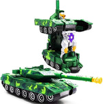 Load image into Gallery viewer, Galaxy Hi-Tech® Deformation Combat Electronic Robot Car Tank Deformation Robot Toy with Light, Music and Bump Function Tank Robot Toys for Boys/Toddler/Kids