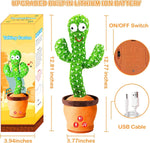 Load image into Gallery viewer, Storio Rechargeable Talking Cactus Toy: Dances, Sings, Repeats Speech, Educational.