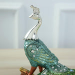Load image into Gallery viewer, bnf® Peacock Ornament Crafts Statuette Figurines for Bookcases Bedroom Christmas