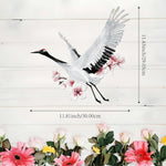 Load image into Gallery viewer, Metal Crane Wall Decor Gift Artwork Iron Crane Wall Art for Fence Patio Home
