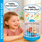 Load image into Gallery viewer, Talking Bird Toy for Kids | Repeats What You Say | Singing, Speaking, and Dancing Bird Toy| Funny Education Toys for Children Playing at Home - Blue