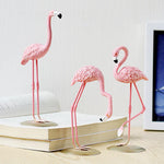 Load image into Gallery viewer, BNF® Flamingo Statue Figure Ornament Resin Figurines for Living Room Cafe Wedding Lift Foot|Home & Garden | Home Decor| Figurines|1 Flamingo Statue