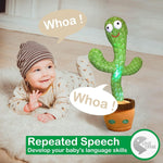 Load image into Gallery viewer, Storio Rechargeable Talking Cactus Toy: Dances, Sings, Repeats Speech, Educational.