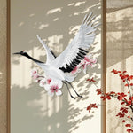 Load image into Gallery viewer, Metal Crane Wall Decor Gift Artwork Iron Crane Wall Art for Fence Patio Home