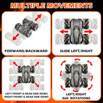 Load image into Gallery viewer, VGRASSP 2.4GHz 4WD Remote Control Drift Stunt Car Toy for Kids with Lights and Music - Double Sided 360° Rotating Dancing and Crawling RC Car with Rechargeable Battery - Color As Per Stock