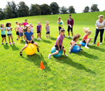 Load image into Gallery viewer, Storio Sit And Bounce Rubber Hop Ball Jumping&Bouncing Ball For Boys Girls Toys|Indoor&Outdoor|Best Gift Balls For Kids -Big(Size 56Cm / 22 Inch,Multicolour)