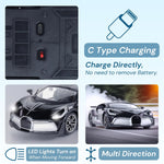 Load image into Gallery viewer, Popsugar Door Opening Remote Control Car | Rechargeable 1200mAh Lithium Battery | C-Type Charging | 75-Min Runtime | 2.4G Long Range Remote (100+ ft) | HighSpeed RC Car | Gift for Kids | Made in India