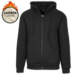 Load image into Gallery viewer, Men's Heavy Weight Sherpa Fleece Lined Hoodie Sweater Jacket - Full Zip - S-XXL