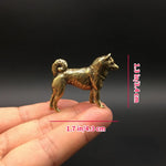 Load image into Gallery viewer, Mini Cute Dog Brass Figurine Sculptures Statue Handicraft Gift Home Decor
