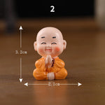 Load image into Gallery viewer, Cute Mini Buddha Statue Monk Resin Handicraft Figurine Ornament Home Decor Funny