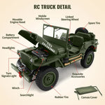 Load image into Gallery viewer, Remote Control RC Car 1/10 Off Road RC Truck Crawler Military Vehicle Hobby Toys