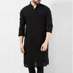 Load image into Gallery viewer, Mens Long Sleeve Formal Tunic Shirt Tops Bluse Kaftan Kurta Tunic Dress Muslim