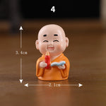 Load image into Gallery viewer, Cute Mini Buddha Statue Monk Resin Handicraft Figurine Ornament Home Decor Funny