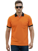 Load image into Gallery viewer, Men's Regular Fit Polo T-Shirt with Contrast Collar &amp; Pocket | Comfortable &amp; Stylish