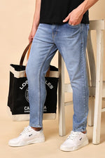 Load image into Gallery viewer, London Hills Mens Slim Tapered Fit Mid Rise Jeans | Man Slimfit Denim | Durable &amp; All Day Comfort Mans Jean