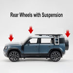 Load image into Gallery viewer, Range Rover Defender 1:32 Scale Model Car Exclusive Alloy Metal Pull Back Die-cast Car Metal Pullback Toy car with Openable Doors &amp; Light Music Best Gifts Toys Kids【Colors as Per Stock】