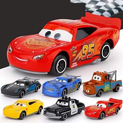 Galaxy Hi-Tech Mini Metal Die Cast Car Toy Vehicle Play Set, Free Wheel High Speed Unbreakable, Small Racing Movie Vehicle Car for Exciting Playtime Adventures for Kid, Multicolor, Set of 6