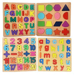 Load image into Gallery viewer, Chocozone Wooden Learning Educational Game Board for Kids, Puzzle Toys for 2 Years Old Boys &amp; Girls (Alphabets, Numbers &amp; Shapes)