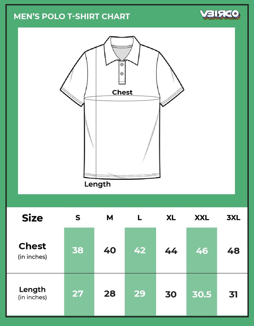 Veirdo Men’s Cotton Pique Polo | Premium Zip Neck Casual T-Shirt | Half Sleeve | Black Beauty, Serenity, Wheat, Zephyre