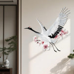 Load image into Gallery viewer, Metal Crane Wall Decor Gift Artwork Iron Crane Wall Art for Fence Patio Home
