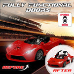 Load image into Gallery viewer, Wembley High Speed Rechargeable Remote Control RC Car for Kids with Openable Doors LED Lights Super Sports Racing Car Toy | Birthday Gift for Boys – Red