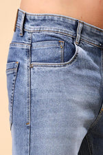 Load image into Gallery viewer, London Hills Mens Slim Tapered Fit Mid Rise Jeans | Man Slimfit Denim | Durable &amp; All Day Comfort Mans Jean