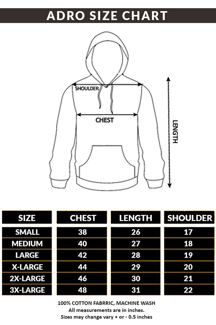 ADRO Men's Fleece Attack On Titan Hooded Printed Hoodies