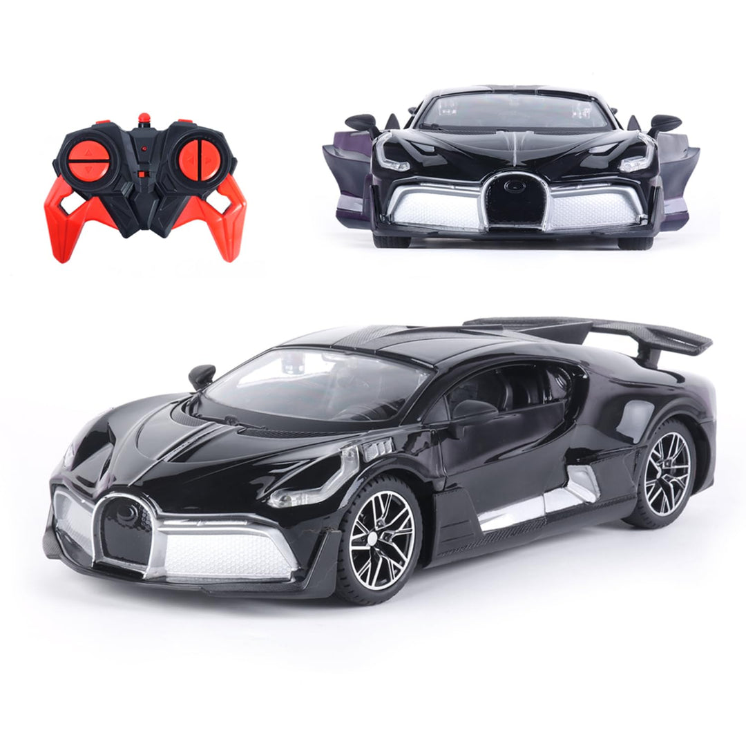 Popsugar Door Opening Remote Control Car | Rechargeable 1200mAh Lithium Battery | C-Type Charging | 75-Min Runtime | 2.4G Long Range Remote (100+ ft) | HighSpeed RC Car | Gift for Kids | Made in India