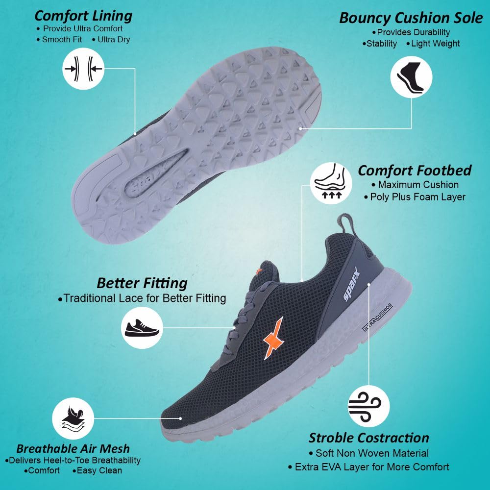 Sparx Men's Mesh Running Shoe