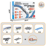 Load image into Gallery viewer, Mirana Vande Bharat Bullet Train Toy Set for Kids - Multiple Railway Track Layout, AAA Battery Operated, Fun Gift for Boys &amp; Girls 1+ Years, Made in India (Basic - 43 pcs)