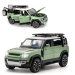 Load image into Gallery viewer, Range Rover Defender 1:32 Scale Model Car Exclusive Alloy Metal Pull Back Die-cast Car Metal Pullback Toy car with Openable Doors &amp; Light Music Best Gifts Toys Kids【Colors as Per Stock】
