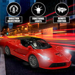 Load image into Gallery viewer, Wembley High Speed Rechargeable Remote Control RC Car for Kids with Openable Doors LED Lights Super Sports Racing Car Toy | Birthday Gift for Boys – Red