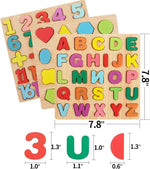 Load image into Gallery viewer, Chocozone Wooden Learning Educational Game Board for Kids, Puzzle Toys for 2 Years Old Boys &amp; Girls (Alphabets, Numbers &amp; Shapes)