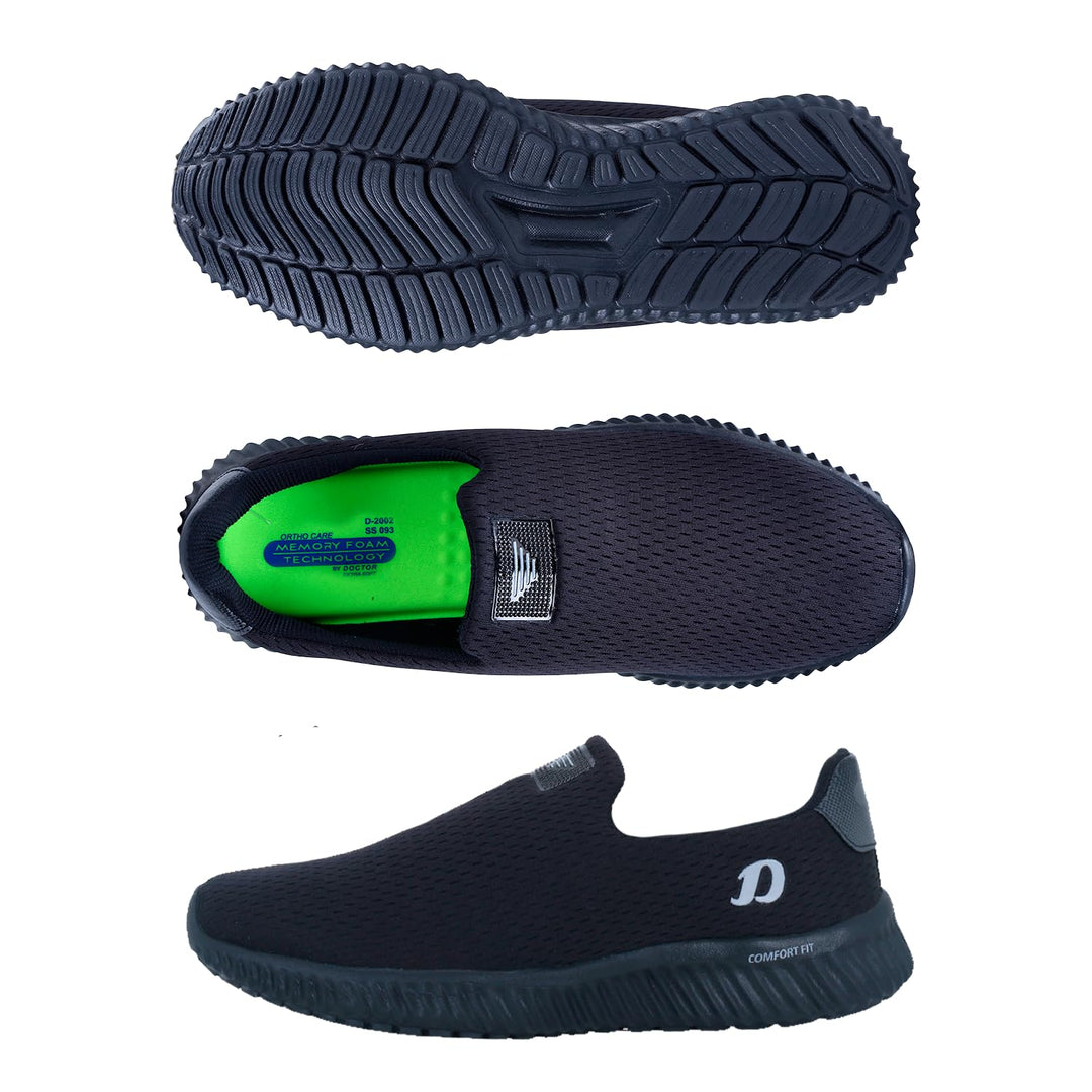 DOCTOR EXTRA SOFT Men's Sports Shoes with Memory Foam Cushioned Insole|Running Walking Gym Training Jogging Athletics|Comfortable & Stylish|Casual & Lightweight|Slipon Sneaker Gent's & Boy's ART-2008
