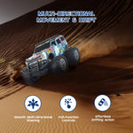 Load image into Gallery viewer, Jam &amp; Honey Off Roader Rechargeable Remote Control Car | RC Car Monster Truck |4 Headlight Modes | in-Built Lithium Battery | C-Type Charging | Made in India - Graffiti Blue