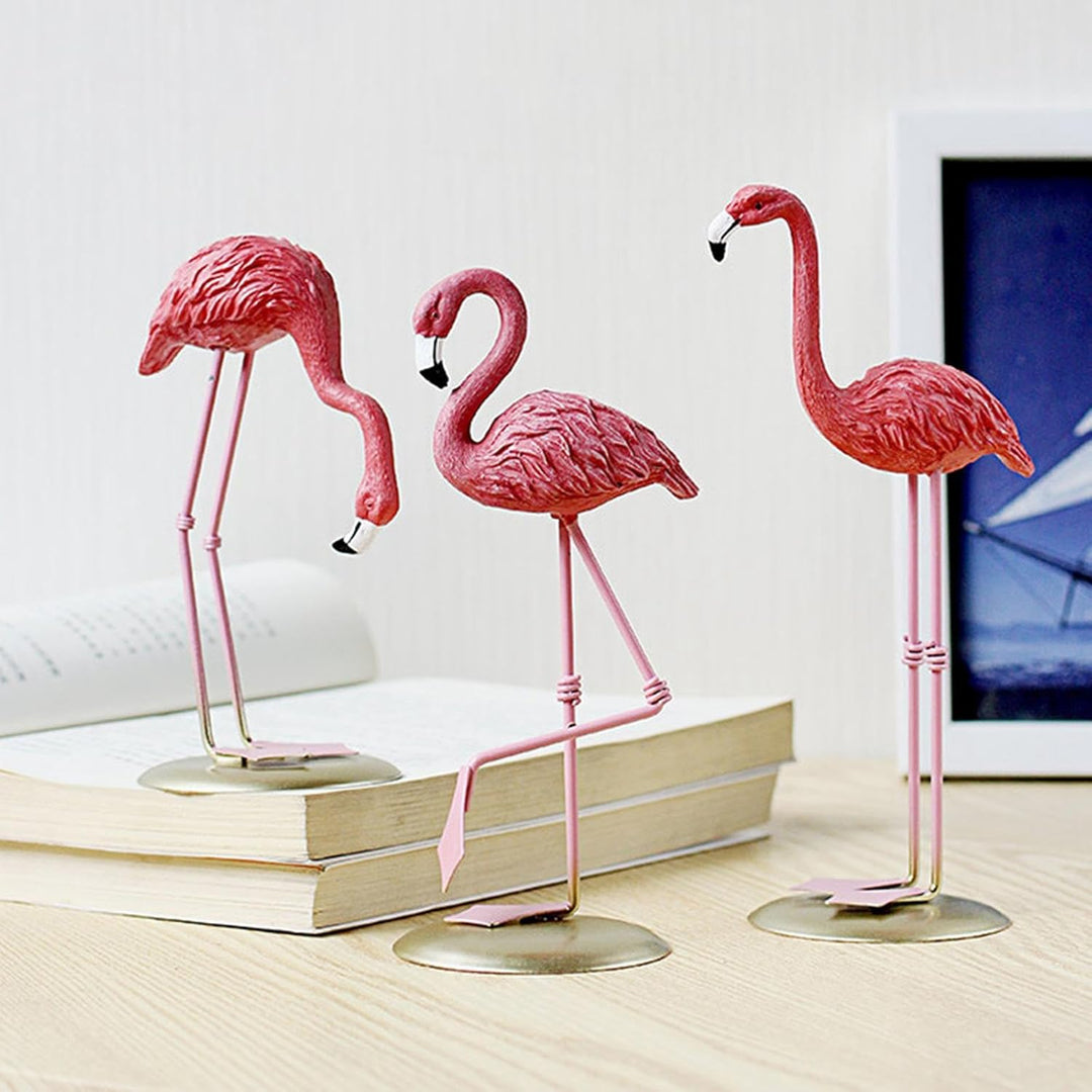 BNF® Flamingo Statue Figure Ornament Resin Figurines for Living Room Cafe Wedding Lift Foot|Home & Garden | Home Decor| Figurines|1 Flamingo Statue