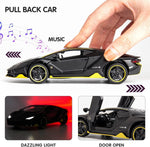 Load image into Gallery viewer, Sky Tech® Lamborghini Car Toy Die-cast Metal Car Model Car Pull Back car Super car with Openable Doors with Sound and Light for Birthdays Gift Party Decorations Great for Kids Boys Girls ‎1:32 Scale