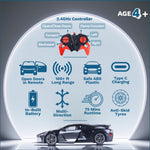 Load image into Gallery viewer, Popsugar Door Opening Remote Control Car | Rechargeable 1200mAh Lithium Battery | C-Type Charging | 75-Min Runtime | 2.4G Long Range Remote (100+ ft) | HighSpeed RC Car | Gift for Kids | Made in India