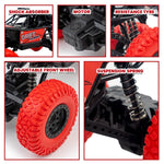 Load image into Gallery viewer, Gooyo GY-45 Rechargeable Remote Control Rock Crawler Car with Smoke | Monster Truck with Spray for Kids | RC Car 4x4 Off-Road Big Car Toy | High Speed | Red Color | in-Built Battery | Gift Box Pack