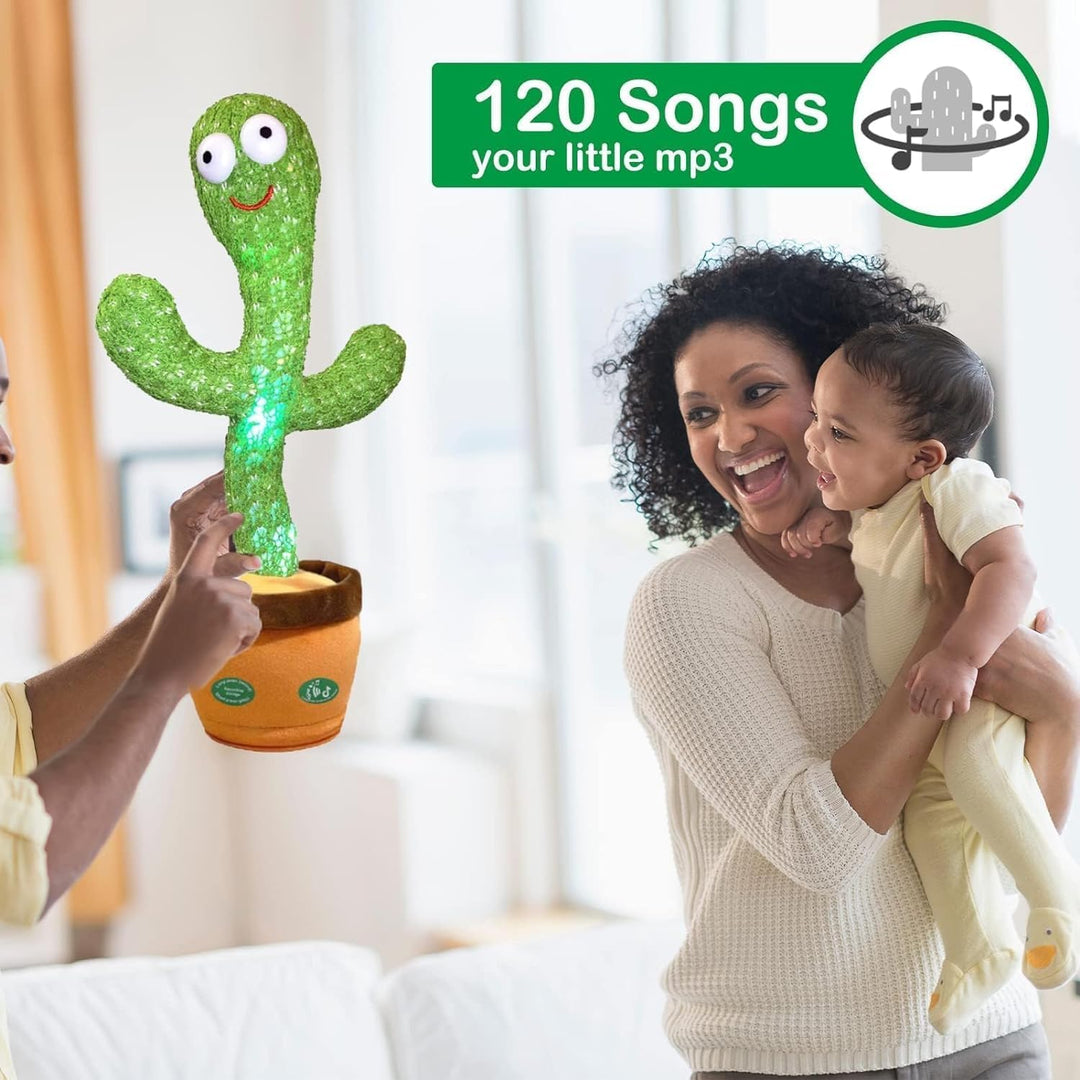 Storio Rechargeable Talking Cactus Toy: Dances, Sings, Repeats Speech, Educational.